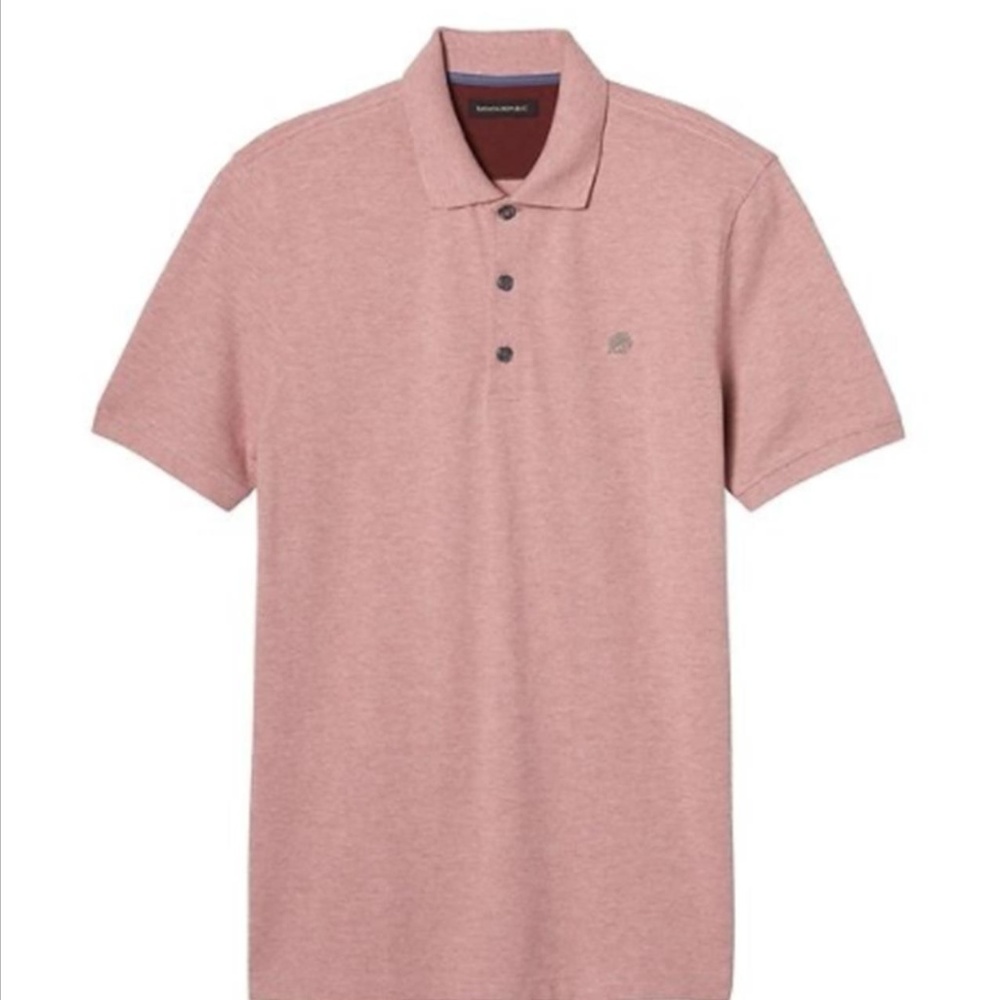 GAP Solid Pique Polo  Dusty Pink